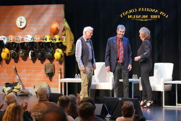 Kirsten Connors, Randolph Mantooth and Kevin Tighe on stage